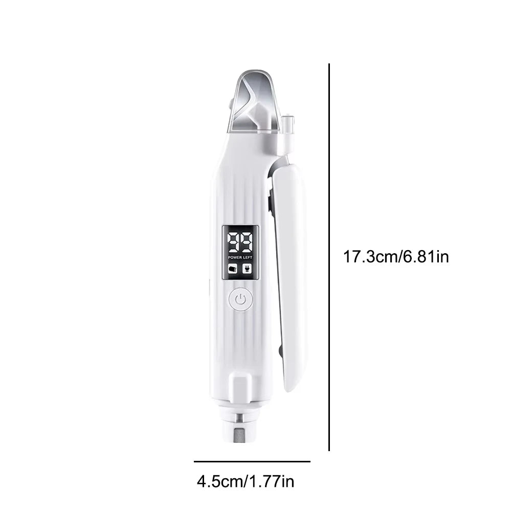 2-in-1 electric pet nail trimmer and grinder with LED light