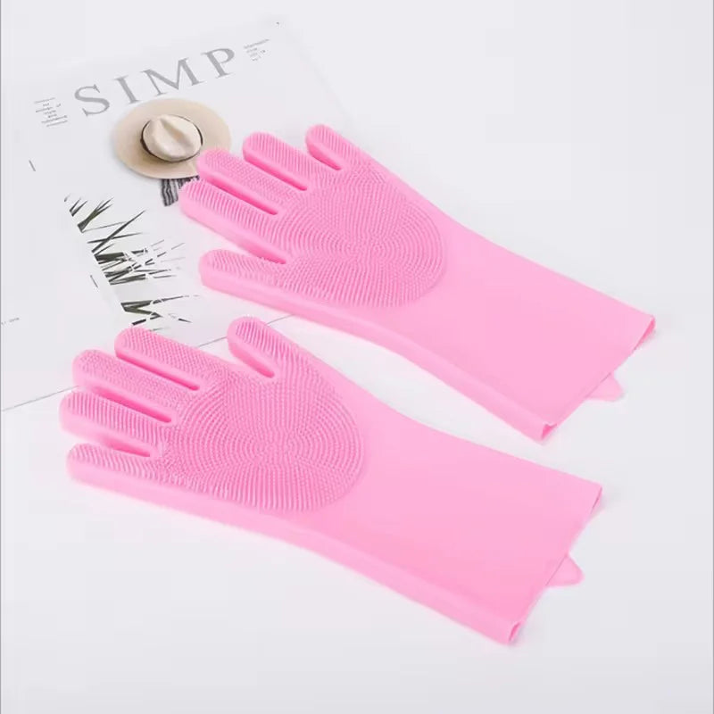 Pink Silicone pet grooming for dogs and Cats