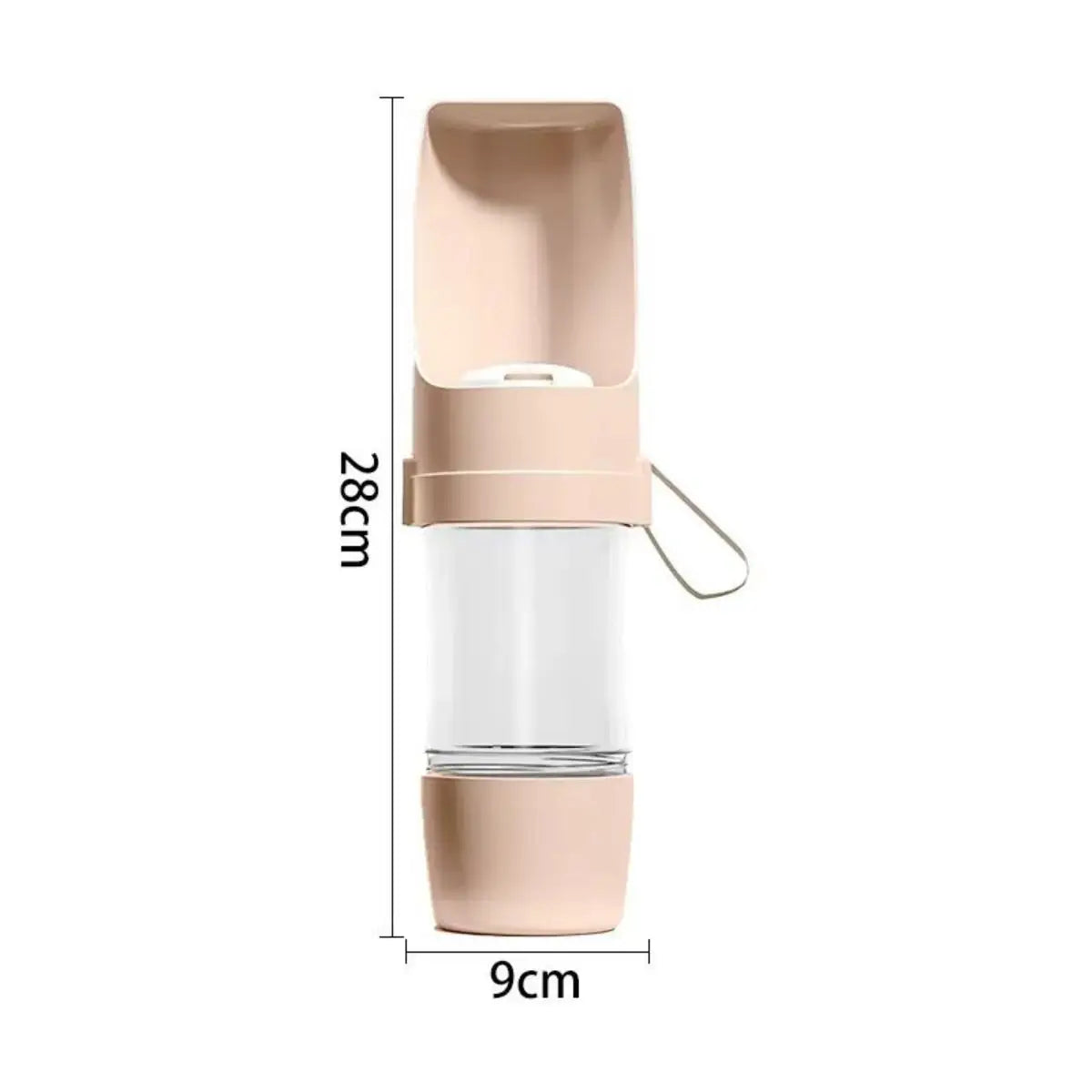 Pink portable 500ml pet water bottle