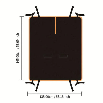 Black and Orange dog car seat cover hammock protect.