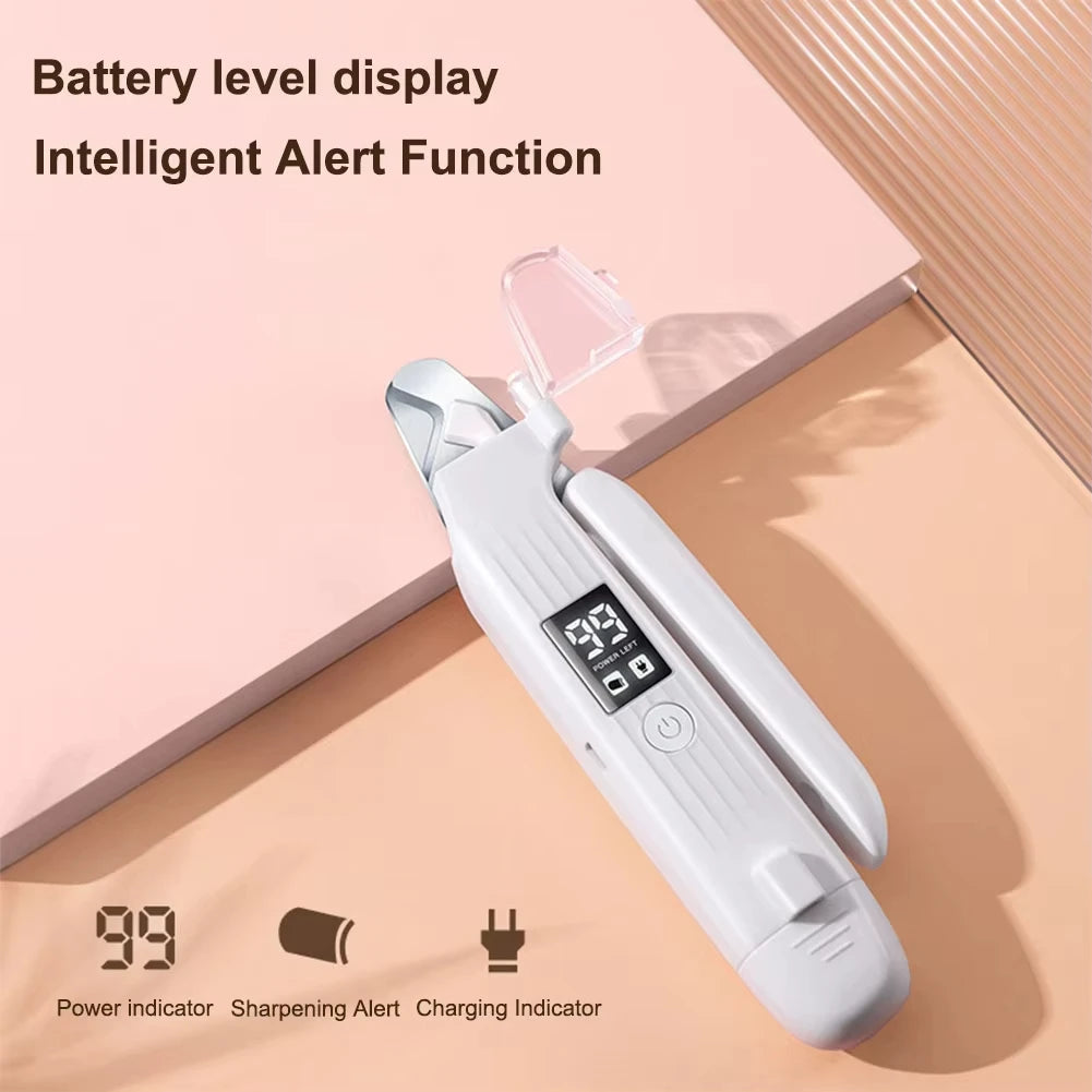 2-in-1 electric pet nail trimmer and grinder with LED light