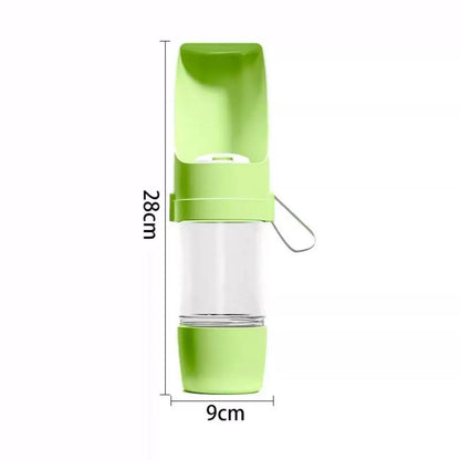 Green portable 500ml pet water bottle