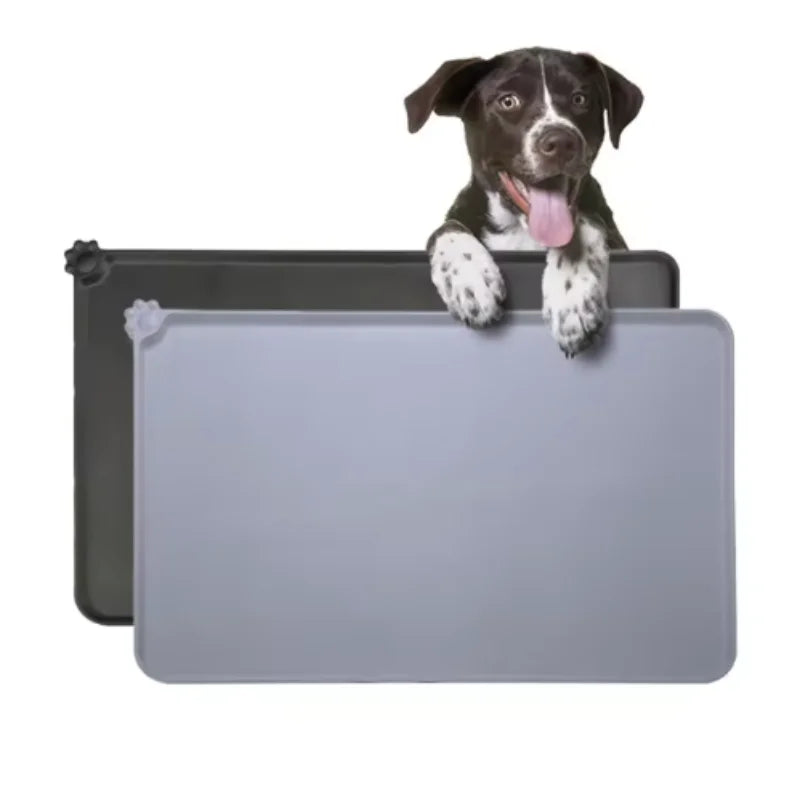 Waterproof non-slip silicone pet feeding mat for Dogs and Cats