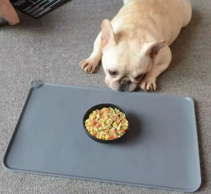Waterproof non-slip silicone pet feeding mat for Dogs and Cats
