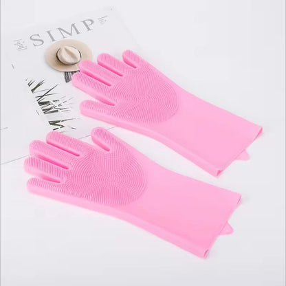 Pink Silicone  pet grooming for dogs and Cats